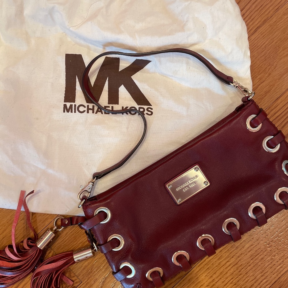 Michael Kors fringe tassel purse